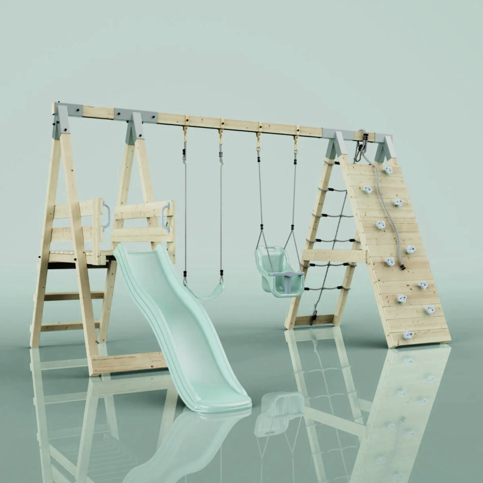 Aurora PlayCraft Luxe Backyard Swing Set